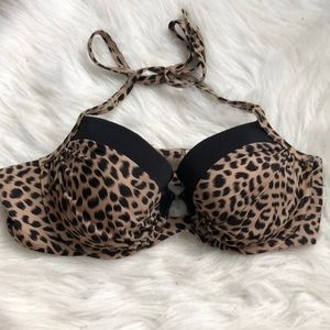 Victoria’s Secret Leopard Print Bikini Top